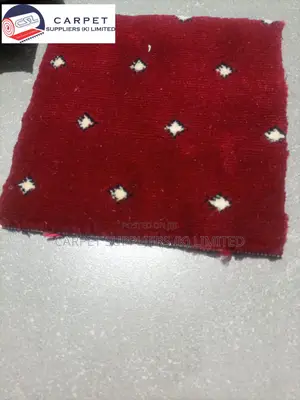 Red Plush Wall to Wall Carpet