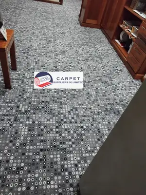 Heavy-Duty Grey Soft Pile Wall to Wall Carpet
