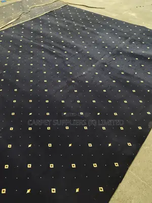 Designer Blue Office Wall to Wall Carpet
