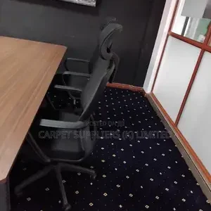 Office Decor Blue Carpet